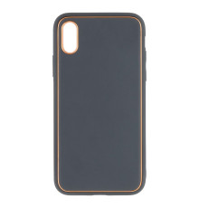 Чохол Leather Gold with Frame without Logo для iPhone X/Xs Колір Grey 2020000265023