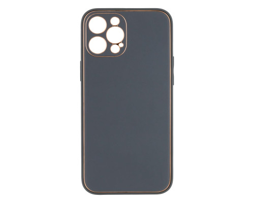 Чохол Leather Gold with Frame without Logo для iPhone 12 Pro Max Колір 4, Grey 2020000264279