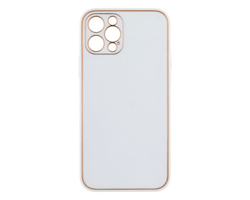 Чохол Leather Gold with Frame without Logo для iPhone 12 Pro Колір 13, White 2020000264330