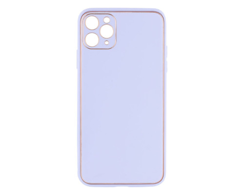 Чохол Leather Gold with Frame without Logo для iPhone 11 Pro Max Колір 15, Lilac 2020000264576