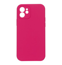 Чохол Silicone Case Full Camera no logo для iPhone 12 Колір 37, Rose red 2020000291879