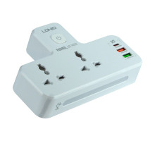 Мережевий Перехідник із Нічником LDNIO SC2311 1 Type-C PD/ 2 USB QC/ 2 PSocket/ Led lamp Колір White 2020000312093