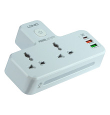 Мережевий Перехідник із Нічником LDNIO SC2311 1 Type-C PD/ 2 USB QC/ 2 PSocket/ Led lamp Колір White 2020000312093