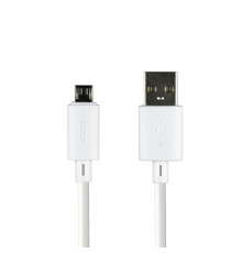 Кабель USB Hoco X88 Gratified Micro 2.4A Колір Білий 6931474783332