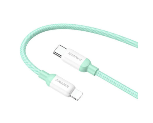 Кабель USB Borofone BX68 PD20W Type C to Lightning 2M Колір Зелений 6974443383515