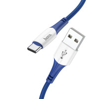 Кабель USB Hoco X70 Ferry Type-C 3A Колір Синiй 6931474760500