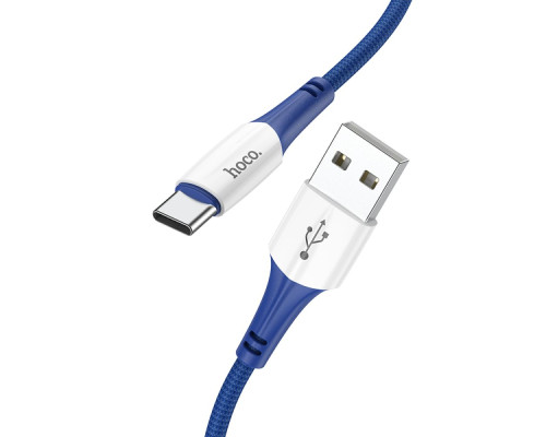 Кабель USB Hoco X70 Ferry Type-C 3A Колір Синiй 6931474760500