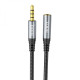 Кабель Aux Hoco UPA20 3.5 audio extension cable 2м Колір Cірий