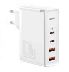 Мережевий Зарядний Пристрій Baseus GaN2 Pro Quick Charger 2C+2U 100W CCGAN2P-L Колір Бiлий 6953156204690