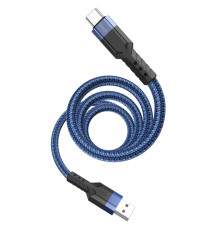 Кабель USB Hoco U110 Type-C 1.2m Колір Синій 6931474770615