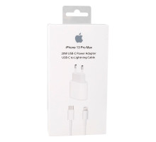 Мережевий Зарядний Пристрій Apple PD 20W iPhone 13 Pro Max 3.0A Мятая упаковка Колір Белый