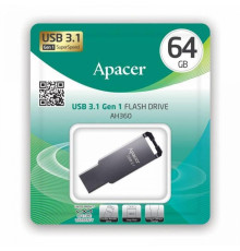 USB флеш-накопичувач 3.2 Apacer AH360 64Gb Колір Чорний
