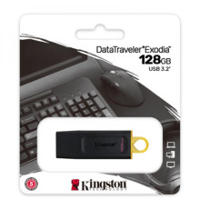 USB флеш-накопичувач 3.2 Kingston DataTraveler Exodia 128gb Колір Чорно-Жовтий