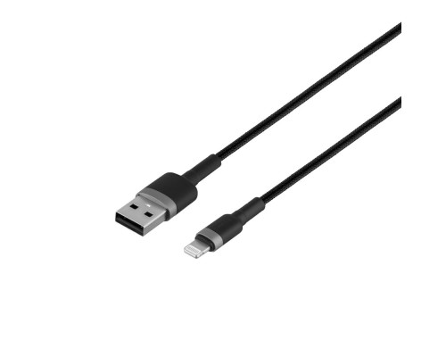 Кабель USB Baseus USB to Lightning 2.4A CALKLF-B М'ята упаковка Колір Сіро-Чорний, G1