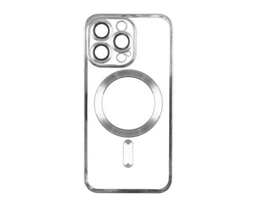 Чохол TPU Metallic Full Camera with Magsafe для Iphone 13 Pro Колір Silver 2020000342601