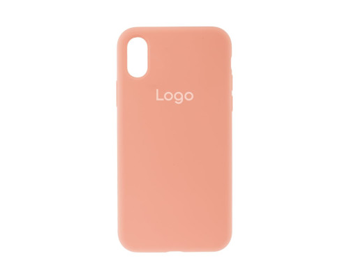 Чохол Silicone Case Full Size (AA) для iPhone X/Xs Колір 27.Peach 2020000227601