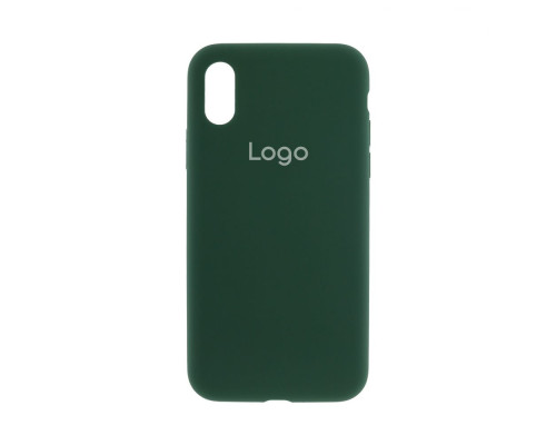 Чохол Silicone Case Full Size (AA) для iPhone X/Xs Колір 40.Shiny green 2020000149163