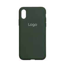 Чохол Silicone Case Full Size (AA) для iPhone Xs Max Колір 54.Atrovirens 2020000148739