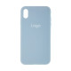 Чохол Silicone Case Full Size (AA) для iPhone Xs Max Колір 80.Far Peak Blue 2020000420811