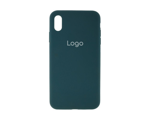 Чохол Silicone Case Full Size (AA) для iPhone Xs Max Колір 80.Far Peak Blue 2020000420811