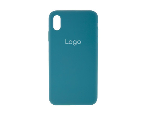 Чохол Silicone Case Full Size (AA) для iPhone Xs Max Колір 80.Far Peak Blue 2020000420811