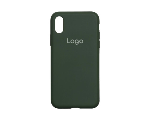 Чохол Silicone Case Full Size (AA) для iPhone X/Xs Колір 40.Shiny green 2020000149163