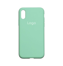 Чохол Silicone Case Full Size (AA) для iPhone X/Xs Колір 47.Spearmint 2020000149149