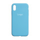 Чохол Silicone Case Full Size (AA) для iPhone Xs Max Колір 80.Far Peak Blue 2020000420811