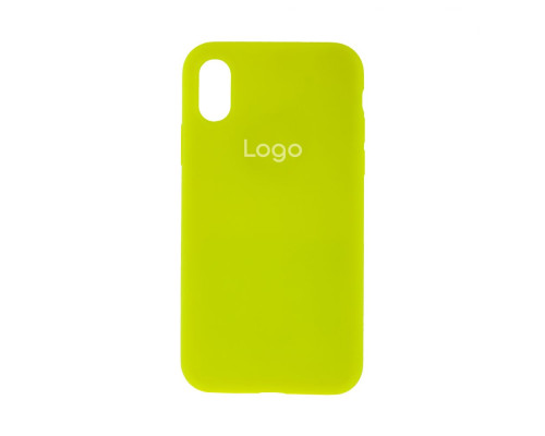 Чохол Silicone Case Full Size (AA) для iPhone X/Xs Колір 40.Shiny green 2020000149163