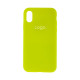 Чохол Silicone Case Full Size (AA) для iPhone X/Xs Колір 40.Shiny green 2020000149163