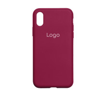 Чохол Silicone Case Full Size (AA) для iPhone Xs Max Колір 37.Rose red 2020000148807