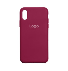 Чохол Silicone Case Full Size (AA) для iPhone Xs Max Колір 37.Rose red 2020000148807