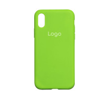 Чохол Silicone Case Full Size (AA) для iPhone X/Xs Колір 40.Shiny green 2020000149163