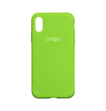 Чохол Silicone Case Full Size (AA) для iPhone X/Xs Колір 40.Shiny green 2020000149163