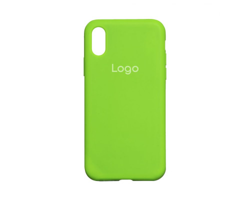 Чохол Silicone Case Full Size (AA) для iPhone X/Xs Колір 40.Shiny green 2020000149163