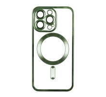 Чохол TPU Metallic Full Camera with Magsafe для Iphone 15 Pro Колір Green 2020000429968