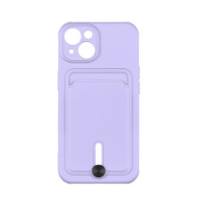 Чохол TPU Colorfull Pocket Card для iPhone 14 Колір 39.Elegant purple 2020000358848