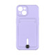 Чохол TPU Colorfull Pocket Card для iPhone 14 Колір 39.Elegant purple 2020000358848