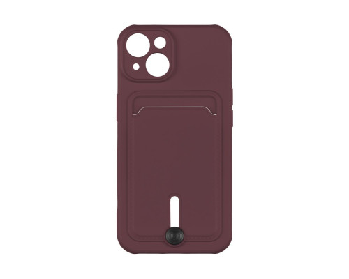 Чохол TPU Colorfull Pocket Card для iPhone 14 Колір 39.Elegant purple 2020000358848