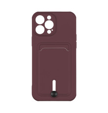 Чохол TPU Colorfull Pocket Card для iPhone 12 Pro Max Колір 42.Maroon 2020000359128