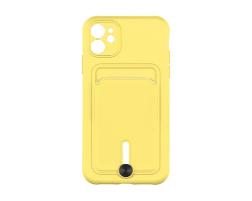 Чохол TPU Colorfull Pocket Card для iPhone 11 Колір 04.Yellow