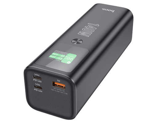 Універсальна Мобільна Батарея Power Bank Hoco Q17 Electric PD140W 25000 mAh Колір Чорний 6942007602075