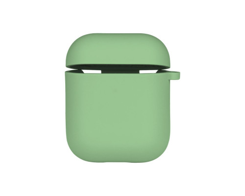 Чохол Silicone Case with microfibra для Airpods 1/2 Колір 47.Spearmint 2020000367918