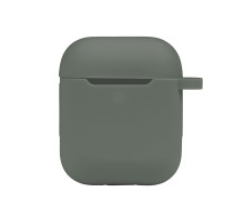 Чохол Silicone Case with hook для Airpods 1/2 Колір 55.Pine green 2020000368953