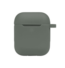 Чохол Silicone Case with hook для Airpods 1/2 Колір 55.Pine green 2020000368953