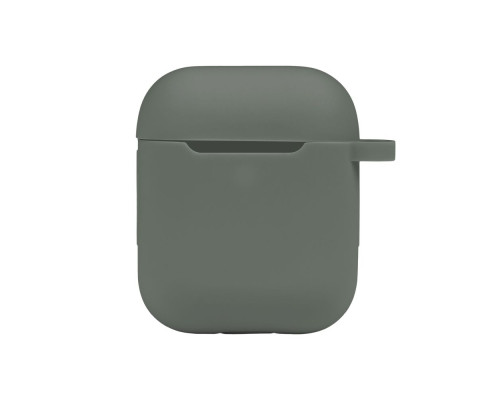 Чохол Silicone Case with hook для Airpods 1/2 Колір 55.Pine green 2020000368953