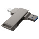 USB флеш-накопичувач Hoco UD15 Clever USB3.2 32GB Type-C Колір Сiрий 6942007611565