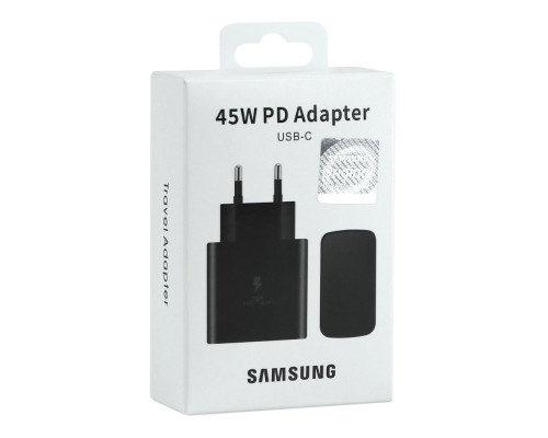 Мережевий Зарядний Пристрій Samsung 1USB-C PD/QC 45W 1:1 Колір Чорний 2020000385769