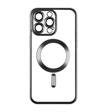 Чохол TPU Metallic Chrome Full Camera with Magsafe для Iphone 14 Pro Max Колір Chrome Black 2020000383925