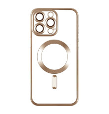 Чохол TPU Metallic Chrome Full Camera with Magsafe для iPhone 14 Pro Max Колір Chrome Gold 2020000383864